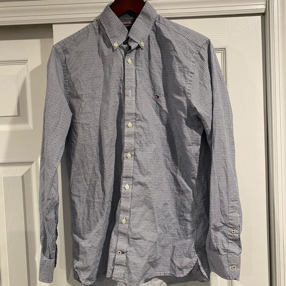 Tommy Hilfiger Mens Small New York Fit Button Up